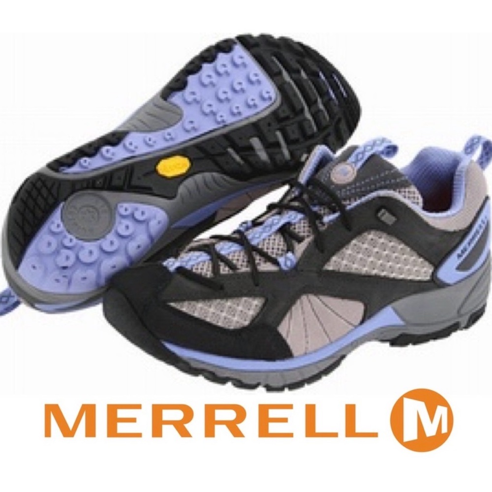 Merrell Like-New Avian Light Ventilator Blue Gray Low-Cut Trail Shoes Size 7